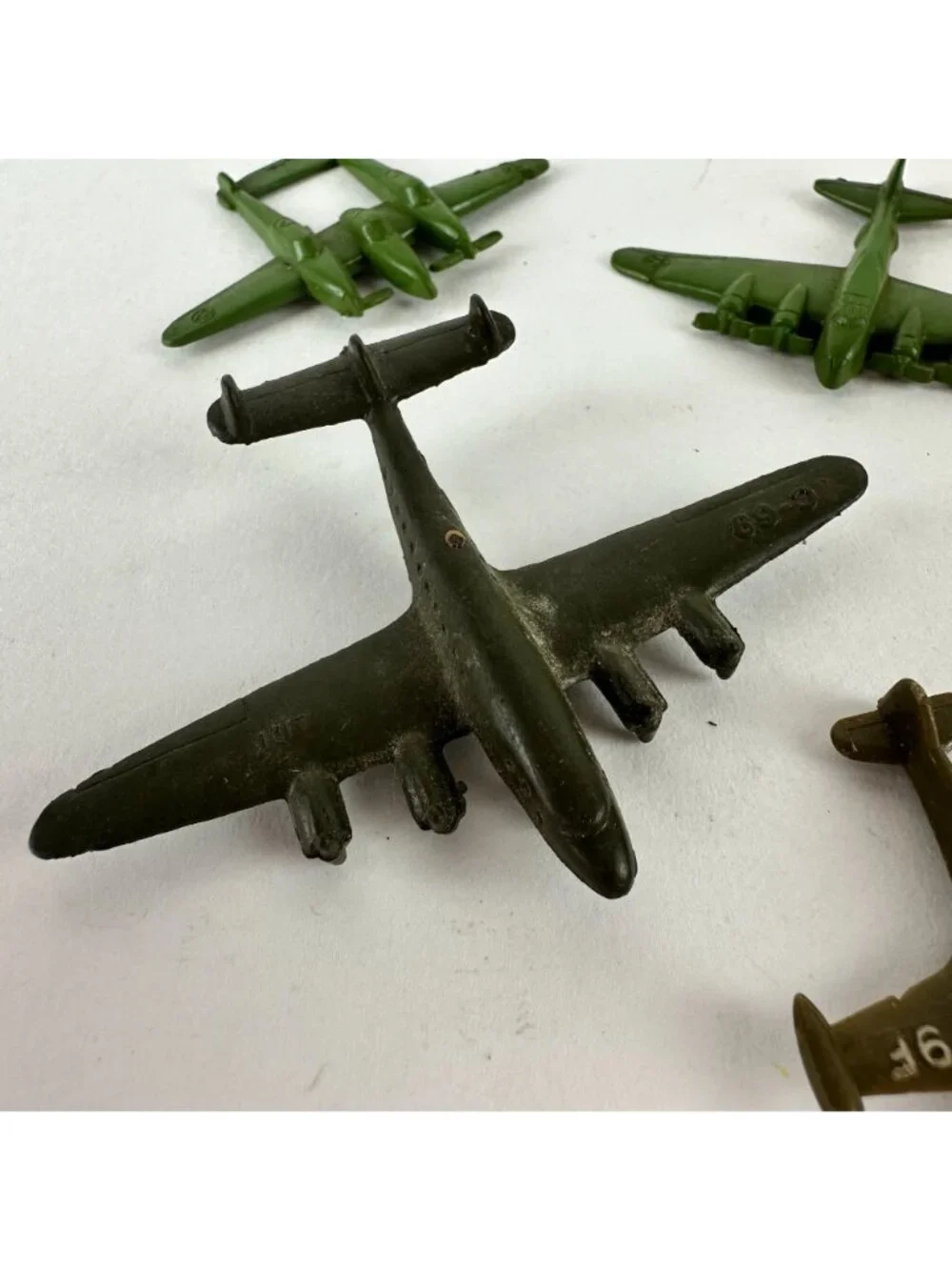 Lot Vintage Plastic Military Planes Toys